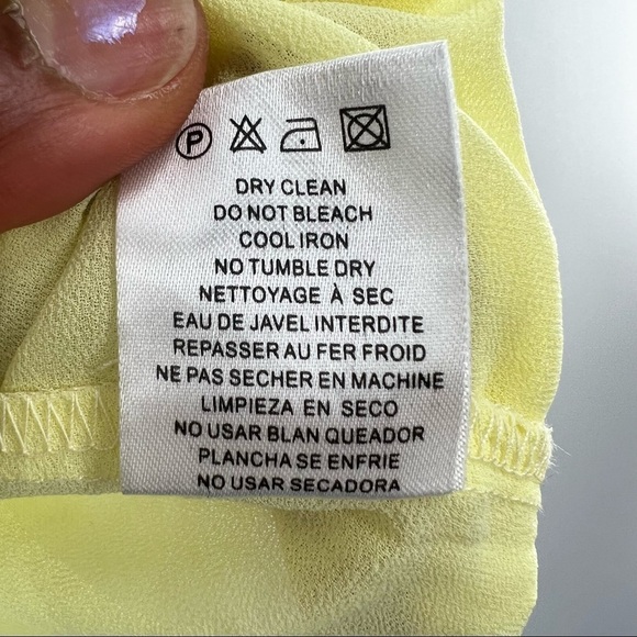 Lucy Paris yellow bejeweled blouse top size M - Picture 10 of 10